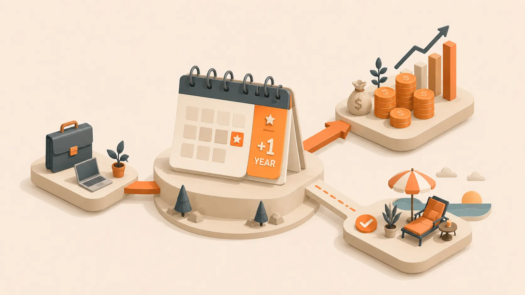 La valeur financière d’une année de travail supplémentaire article illustration: Une année de travail en plus peut ajouter des cotisations, repousser les retraits, raccourcir l’horizon de retraite et modifier les dépenses que votre portefeuille peut financer.