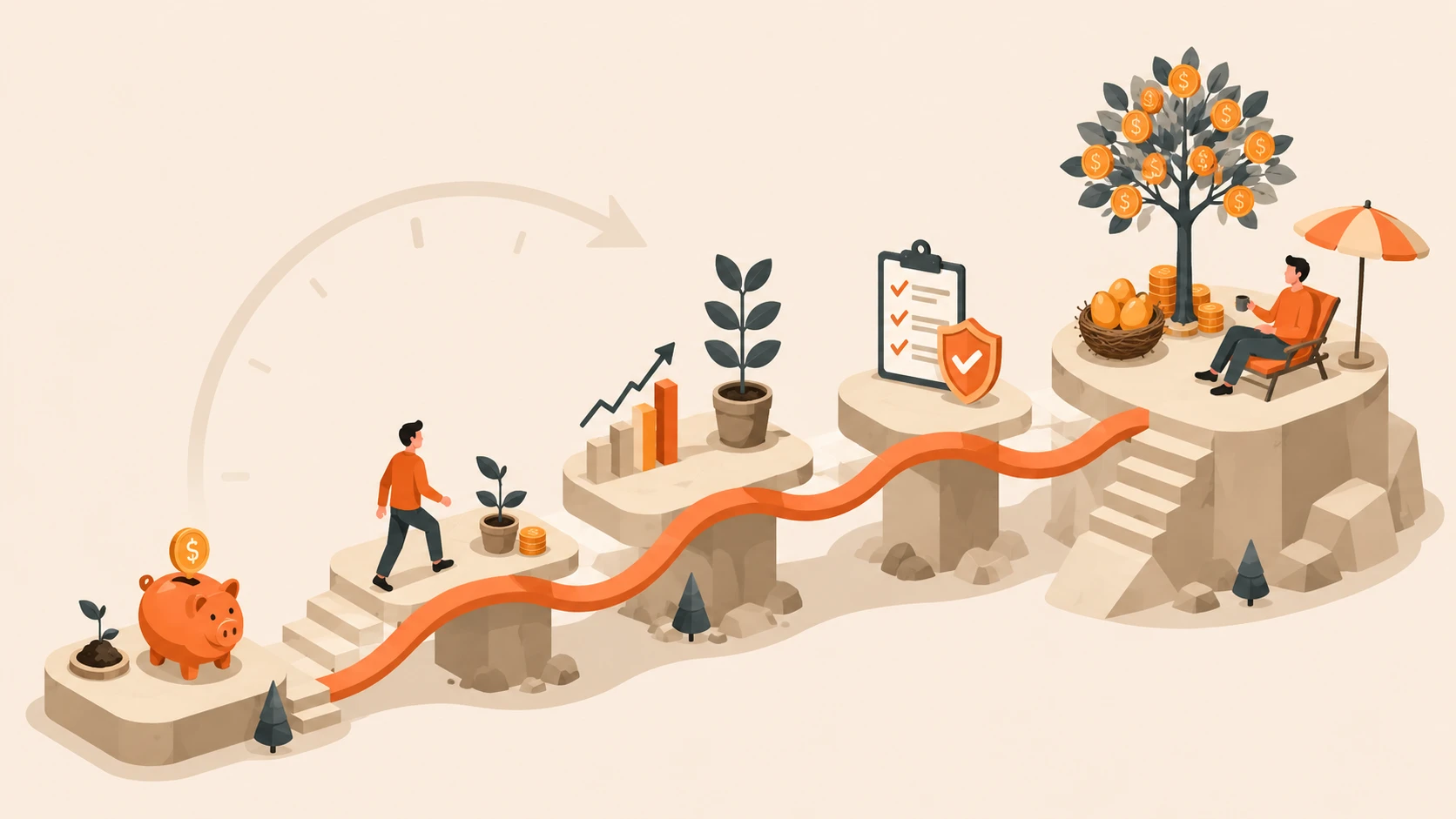 Retirement Planning by Decade article illustration